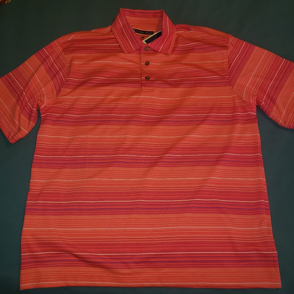 PEBBLE BEACH GOLF POLO M